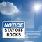 Signmission Stay Off Rocks, 7 in W x Rectangle, Vinyl Decal OS-2PACK-NS-D-57-L-18437 - alternate 3